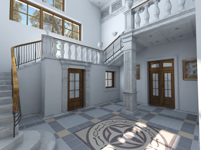 Денис Корабков. Холл духовно-образовательного центра.